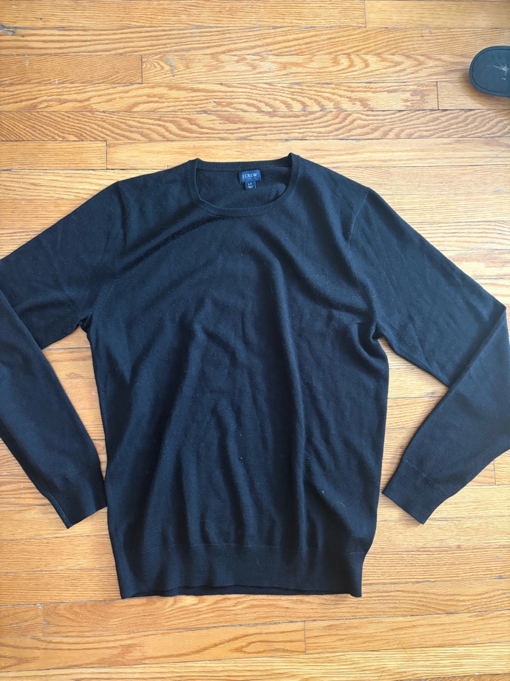 J. Crew Black Crewneck Sweater size Large Tall